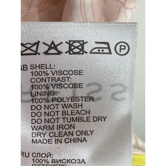 NWT Reiss Women's Floral Carlotta Tie Waist Flippy Blush Mini Dress Size 12 - Picture 11 of 12